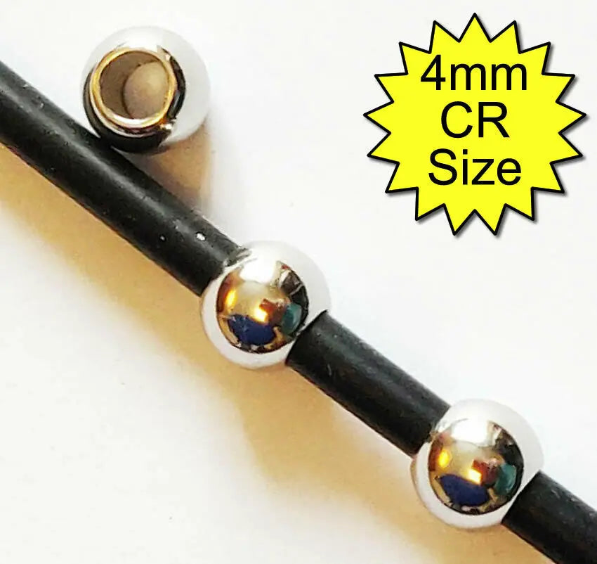 Image showing stainless steelfocussing balls on a piece of CR