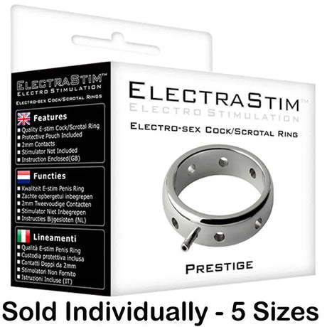 Image showing the Prestige cock ring electrodes from Electrastim