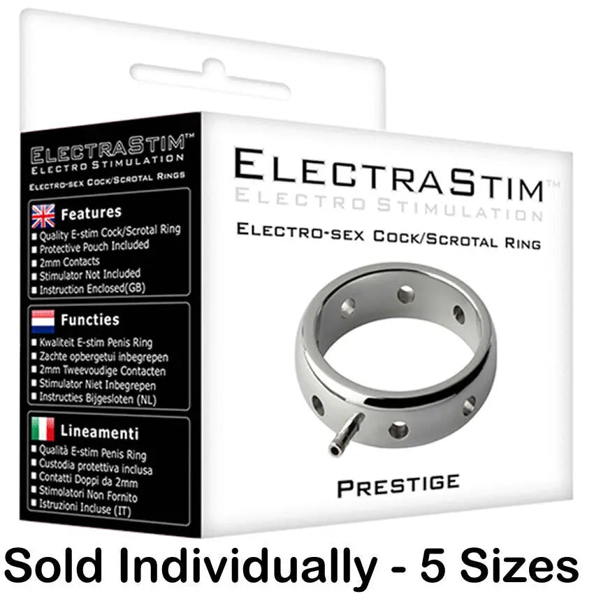Image showing the Prestige cock ring electrodes from Electrastim