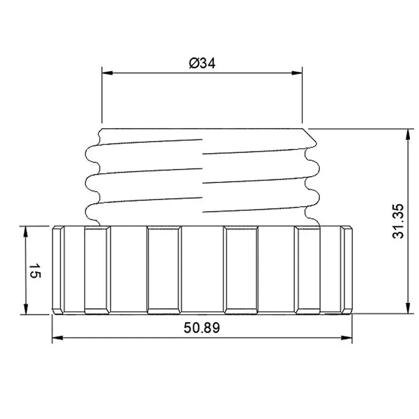 Image showing the NATO40 breath play restrictor dimensions