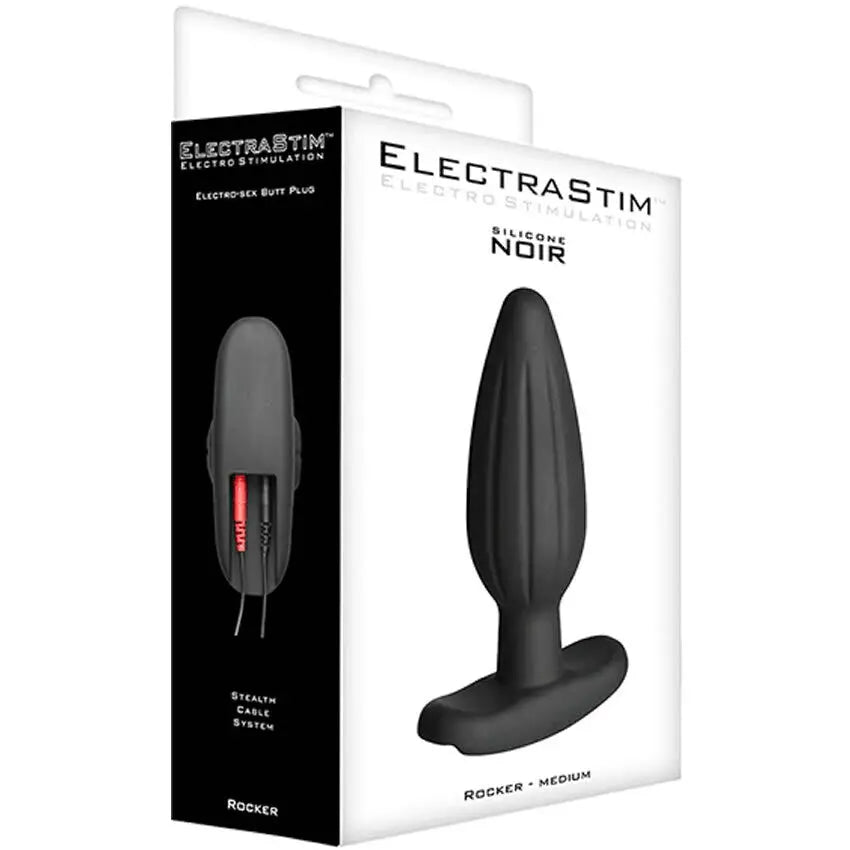 Image showing the medium Silicone Noir Rocker Butt Plug electrode