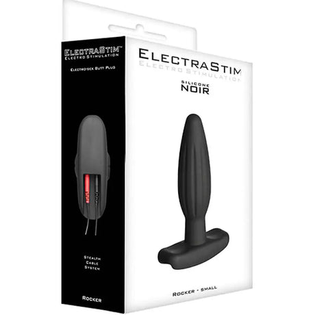 Image showing the small Silicone Noir Rocker Butt Plug electrodes