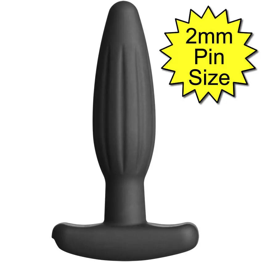 Image showing the small Silicone Noir Rocker Butt Plug electrodes