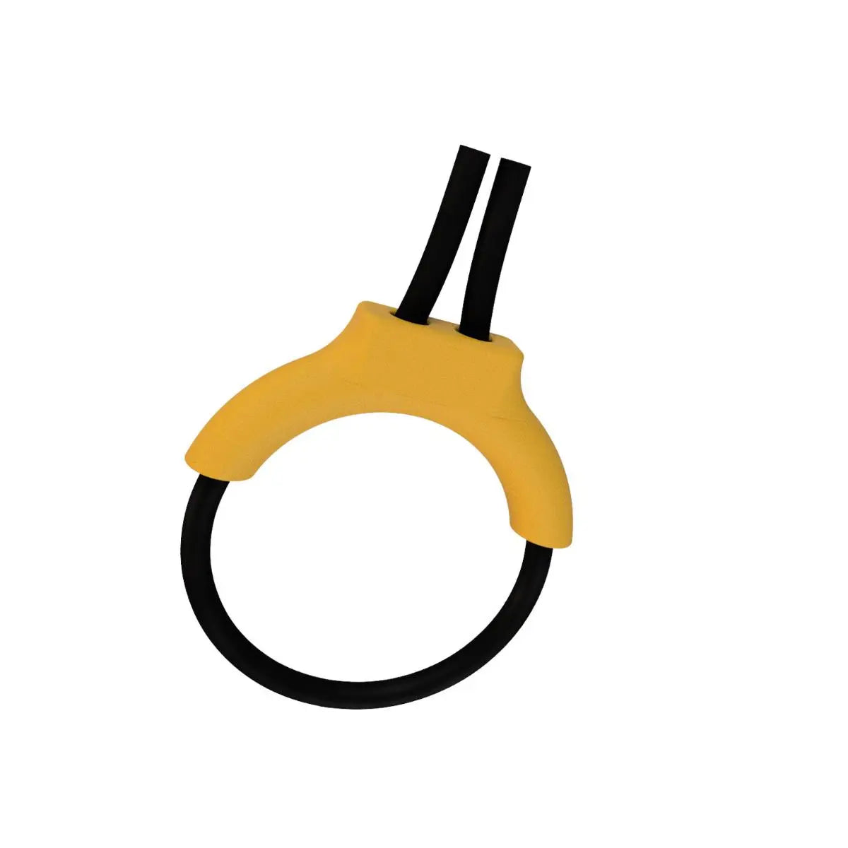 Conductive 4mm Rubber Cock Loop & Insulator - Yellow - Joanne's E-Stim Emporium