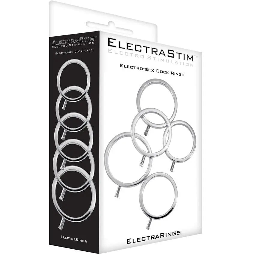 Image showing the Electrastim Electrarings cock ring packaging