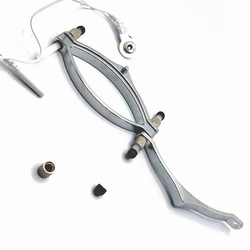 Image showing the pussy clamp electrode and cables