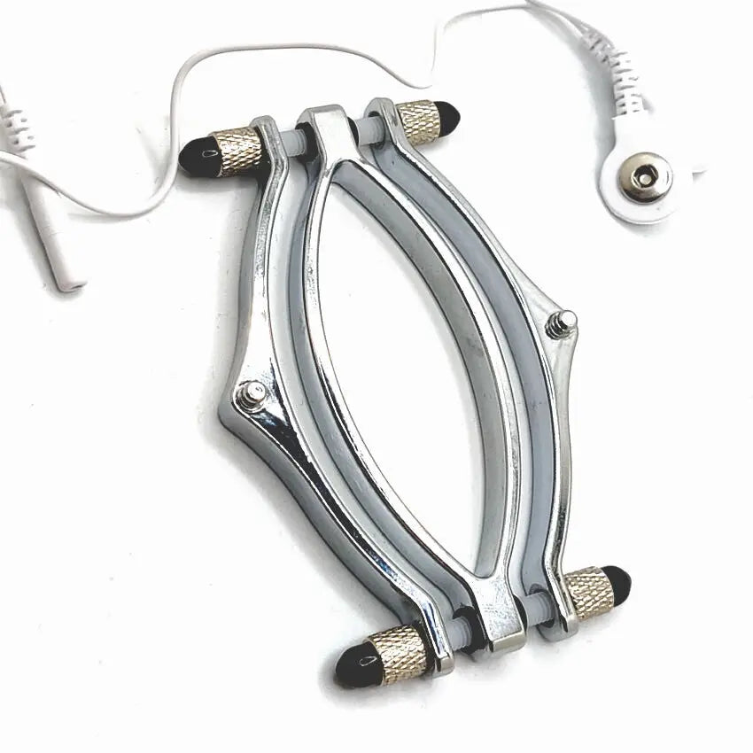 Image showing the pussy clamp electrode and cables