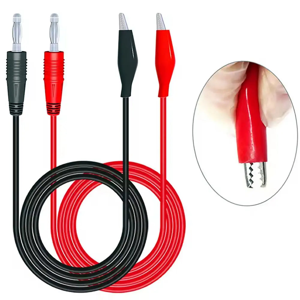 4mm Banana Plug To Crocodile Clamp Soft Leads E-Stim Emporium Cables & Adaptors