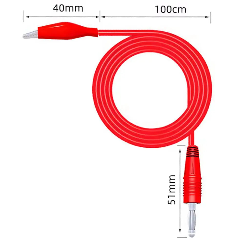4mm Banana Plug To Crocodile Clamp Soft Leads E-Stim Emporium Cables & Adaptors