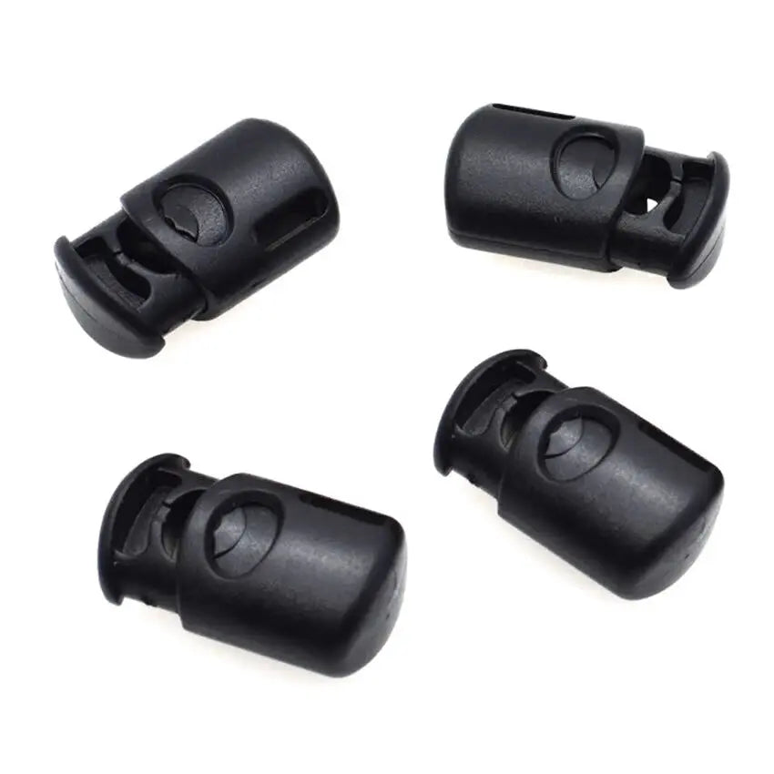 4mm Conductive Rubber Tubing Clips Black
