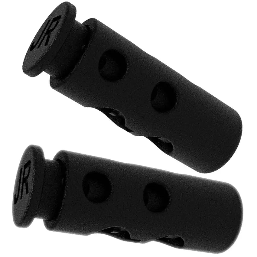 Image showing a pair of black nylon 6mm/4mm cord locks