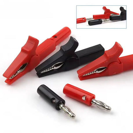 Alligator Clip Banana Plug Combo Pack E-Stim Emporium Cables & Adaptors