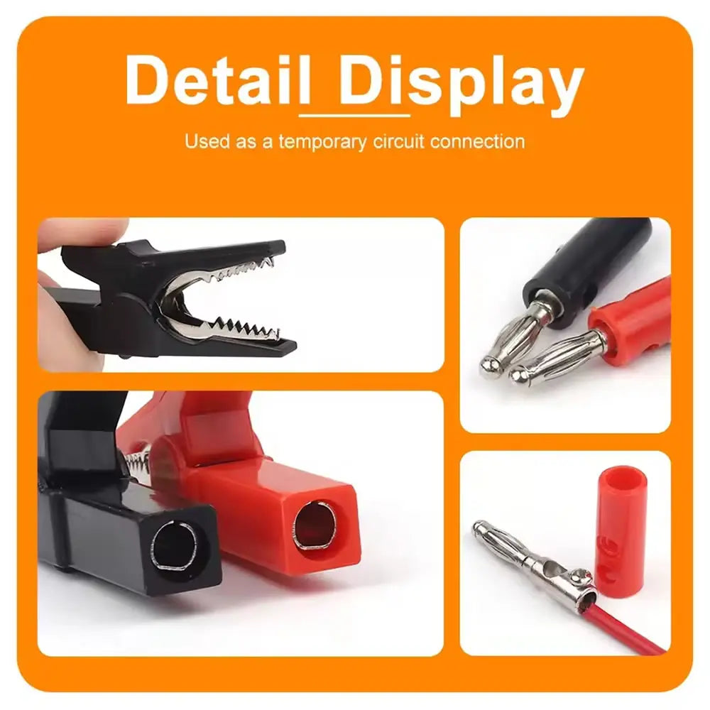 Alligator Clip Banana Plug Combo Pack E-Stim Emporium Cables & Adaptors