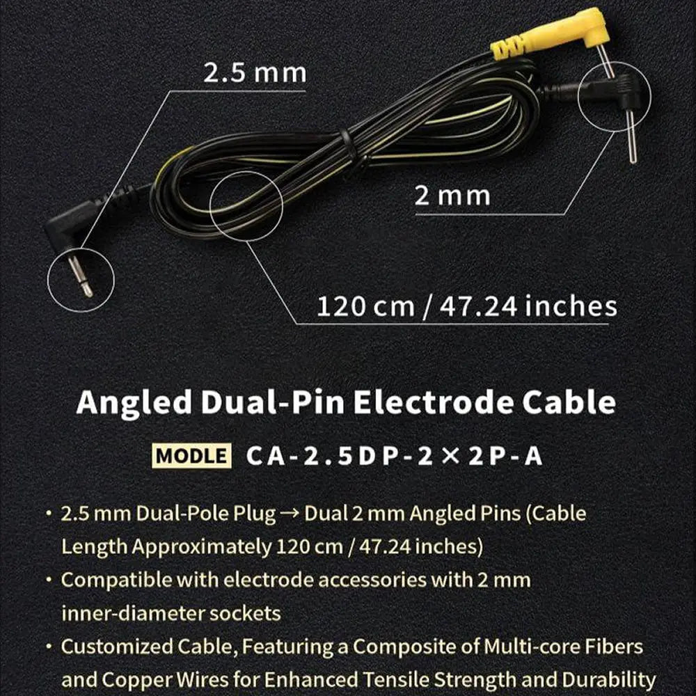 DG Lab Angled Pin Dual-Pin Electrode Cable DG Lab Cables & Adaptors