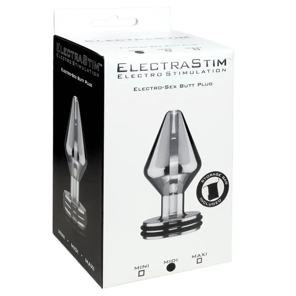 ElectraStim Midi Classic Electro Butt Plug- Medium Electrastim Electrodes