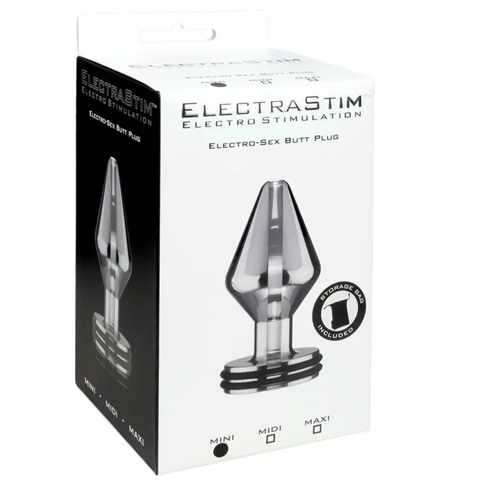 ElectraStim Mini Electro Beginner's Classic Butt Plug- Small Electrastim Electrodes