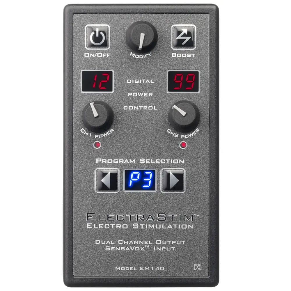 ElectraStim SensaVox Electro Sex Stimulator - EM140 Electrastim Control Boxes