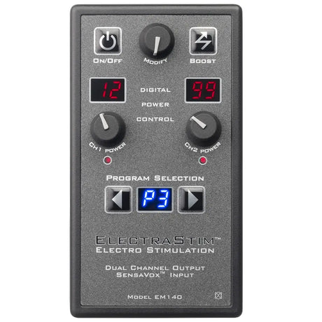 ElectraStim SensaVox Electro Sex Stimulator - EM140 Electrastim Control Boxes