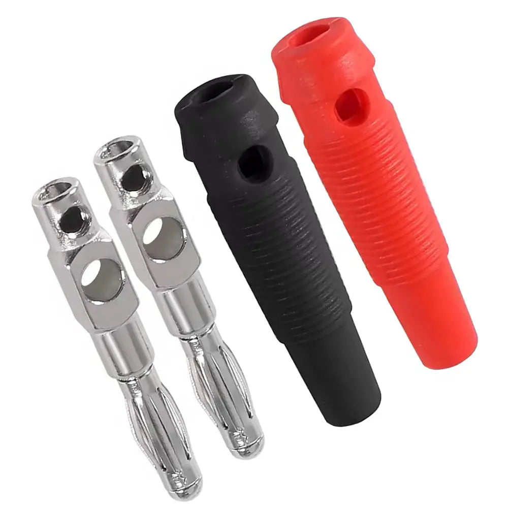 Pair Of 4mm Banana Plugs E-Stim Emporium DIY Electrode Parts
