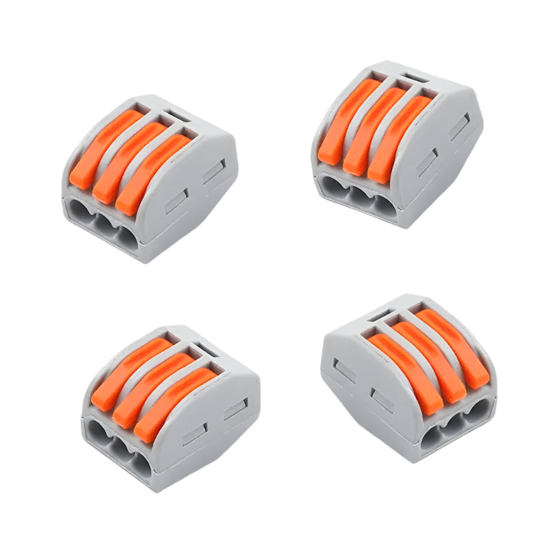 Quick Release Wago Stye Connectors - 3 Way E-Stim Emporium Cables & Adaptors