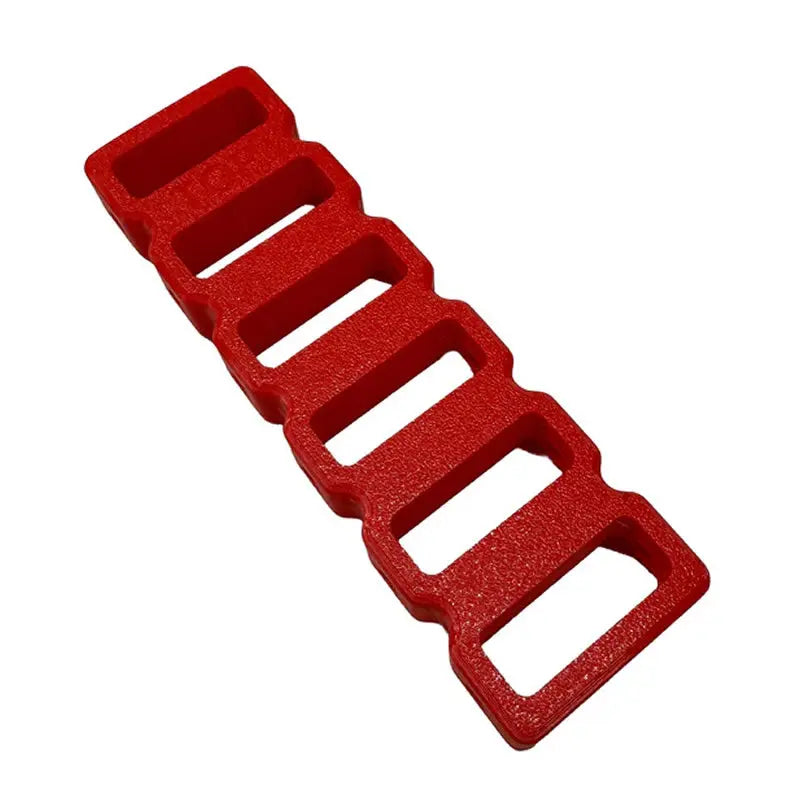 Image showing an E-Stim Systems Ring Rack electrode holder in red