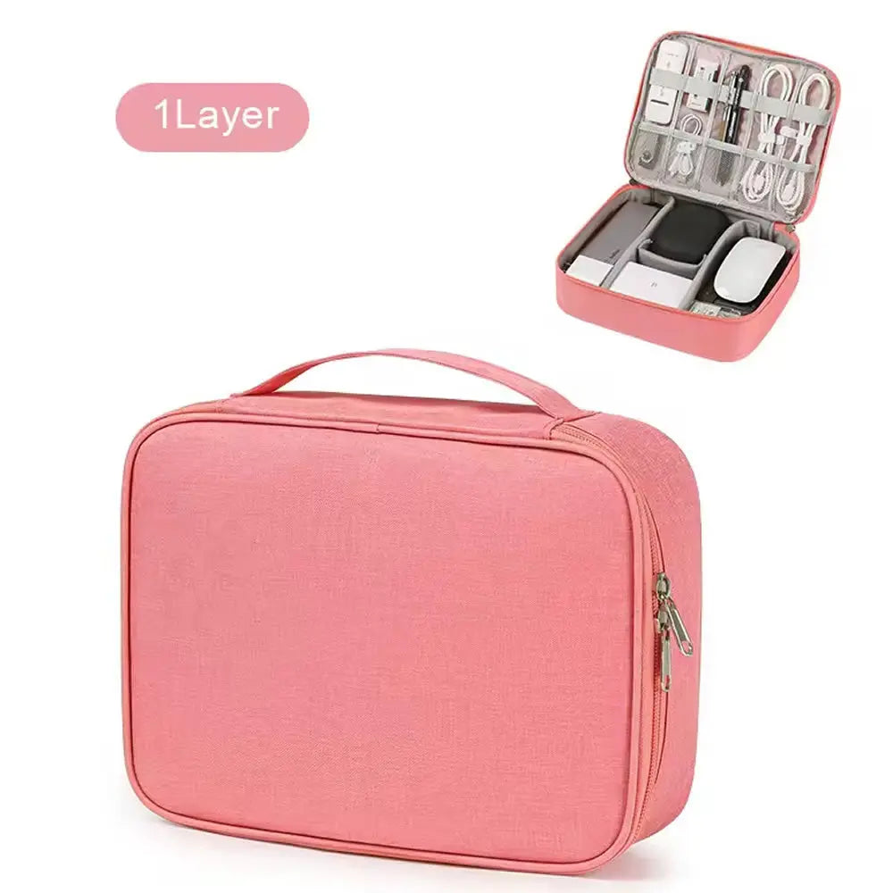 Single Layer Storage Bag 25.5x7x19.5cm Pink E-Stim Emporium Storage Bags