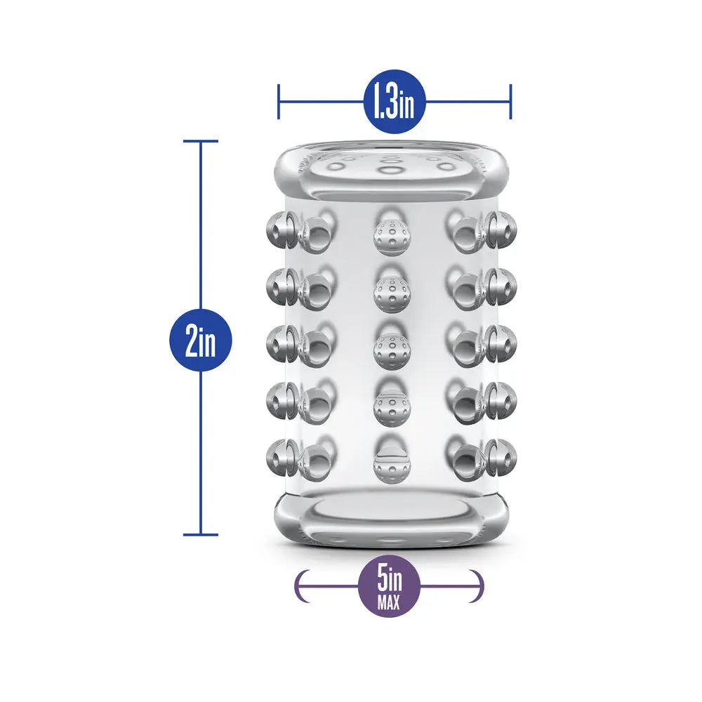 Stay Hard Clear Cock Sleeve Blush DIY Electrode Parts