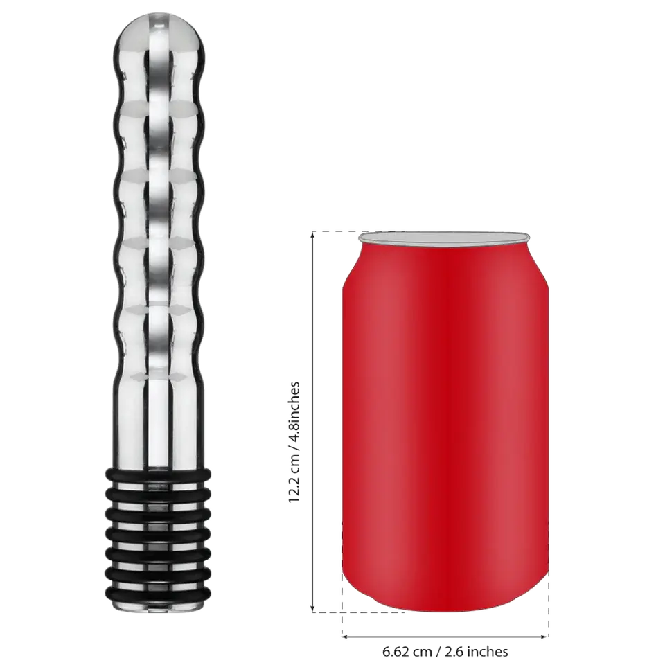 Wave Metal Bi-Polar Electro Dildo Electrastim Electrodes