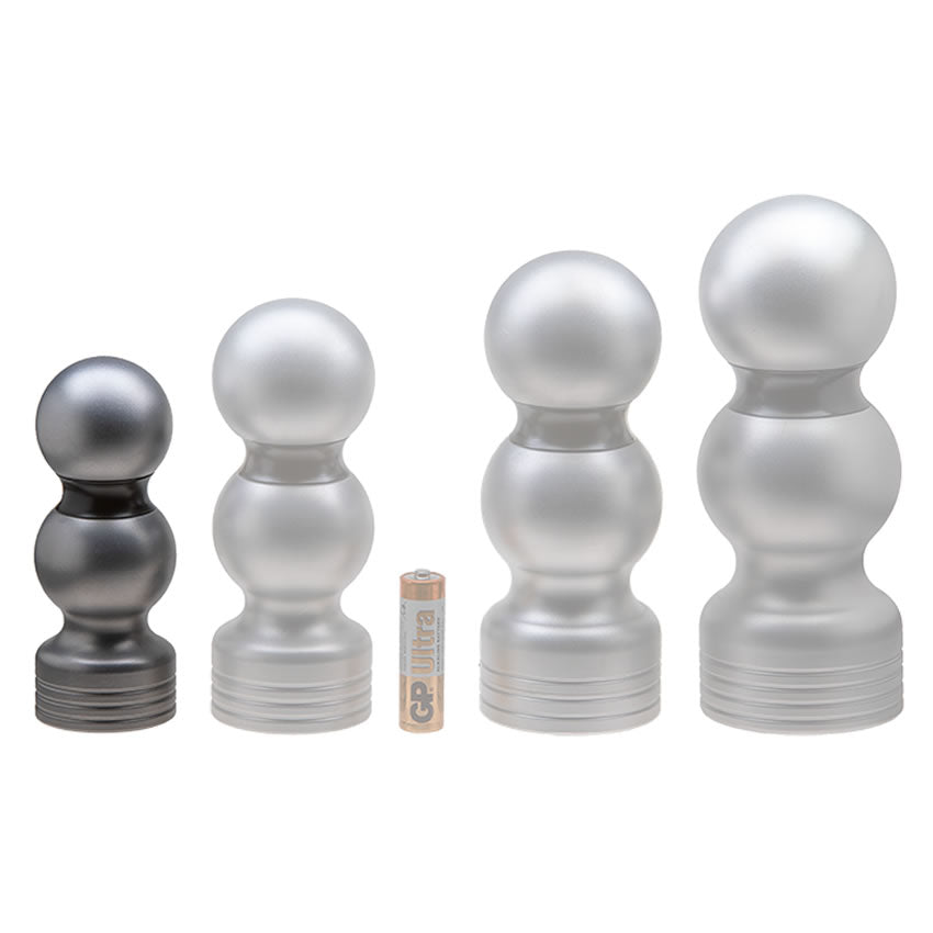 Image showing the relative size of the Black Collection Small compared with the others in the range