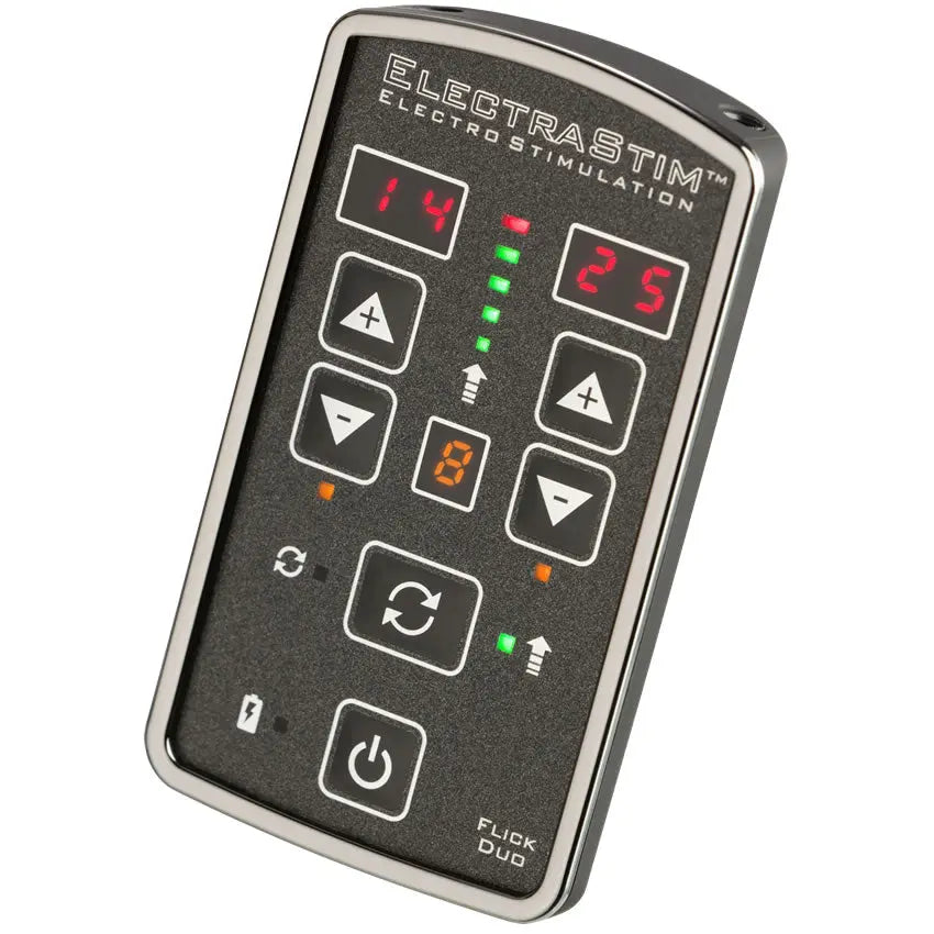 Image showing the EM80-E dual channel e-stim control box from Electrastim