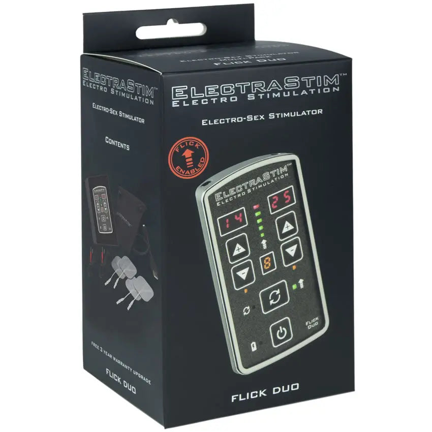 Image showing the EM80-E dual channel e-stim control box from Electrastim