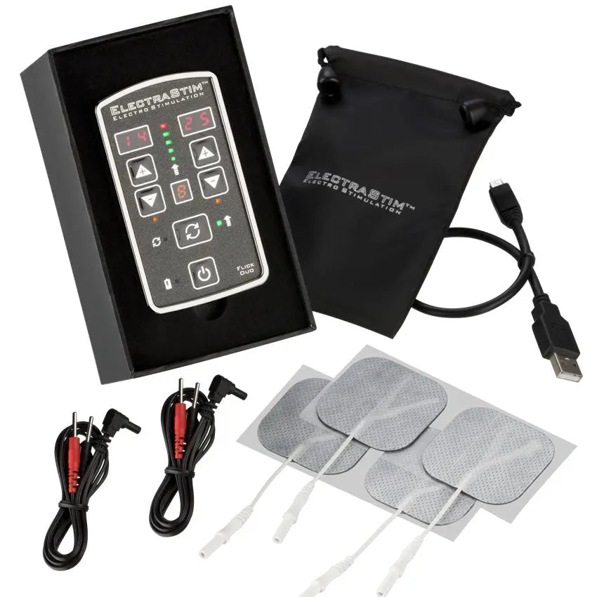 Image showing the EM80-E dual channel e-stim control box from Electrastim