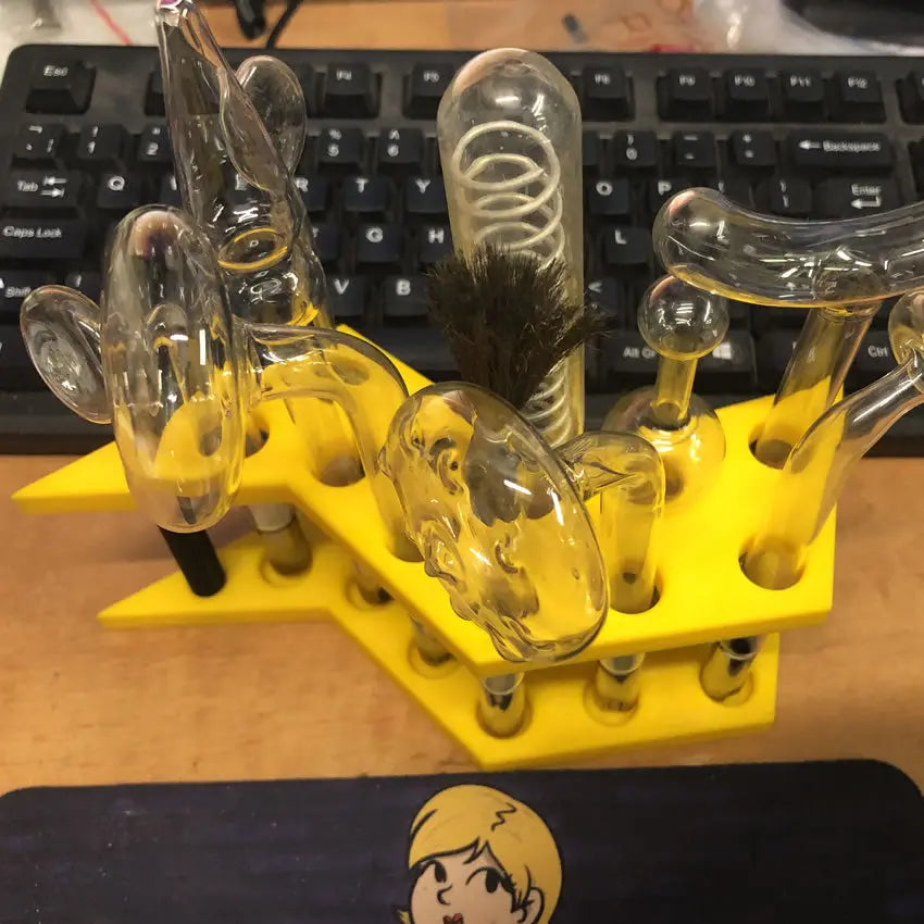 Image showing the Violet Wand Glass Electrode Holder with some electrodes (not included)