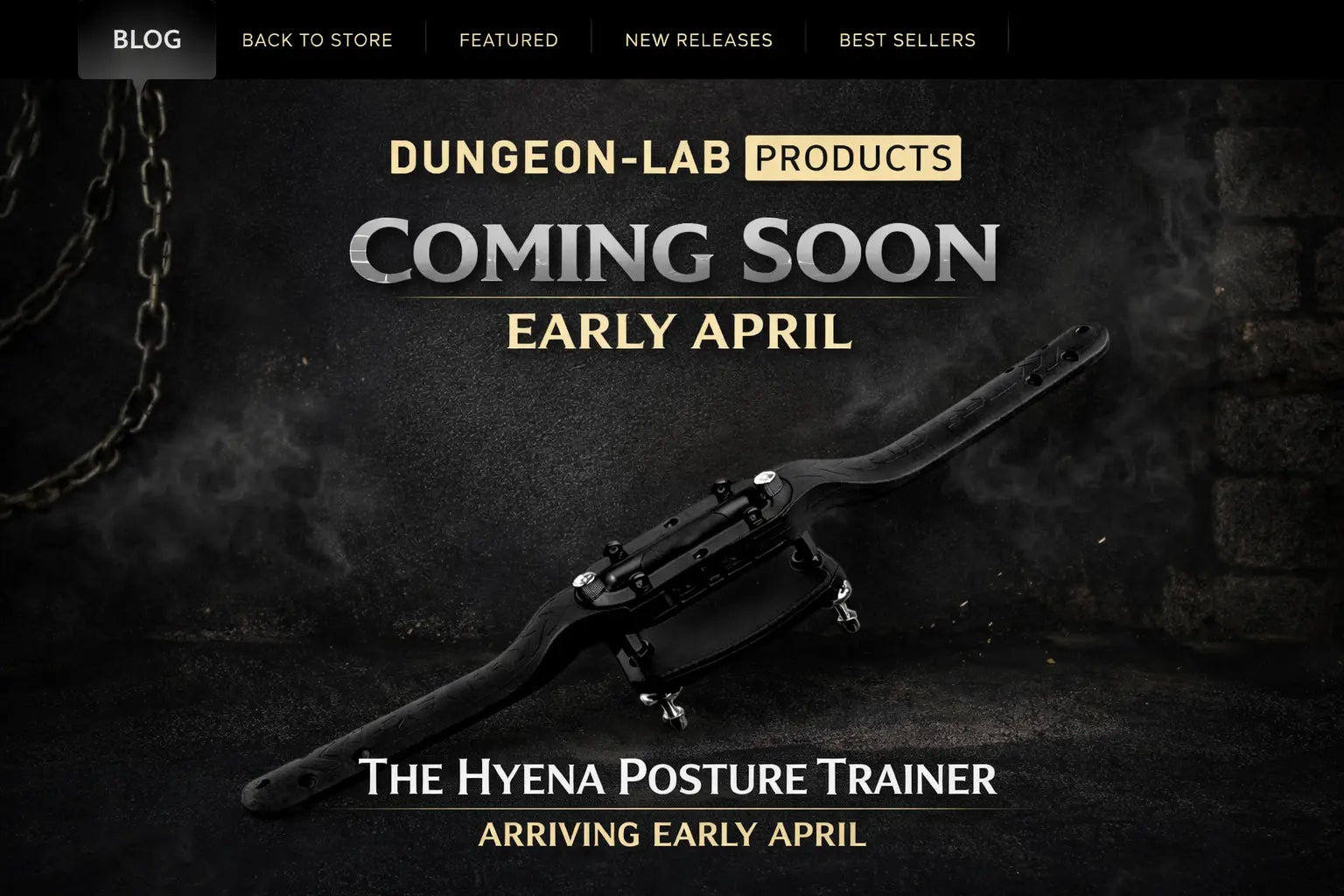 Image showing the DG Lab Hyena Posture Trainer that is due to arrive early April