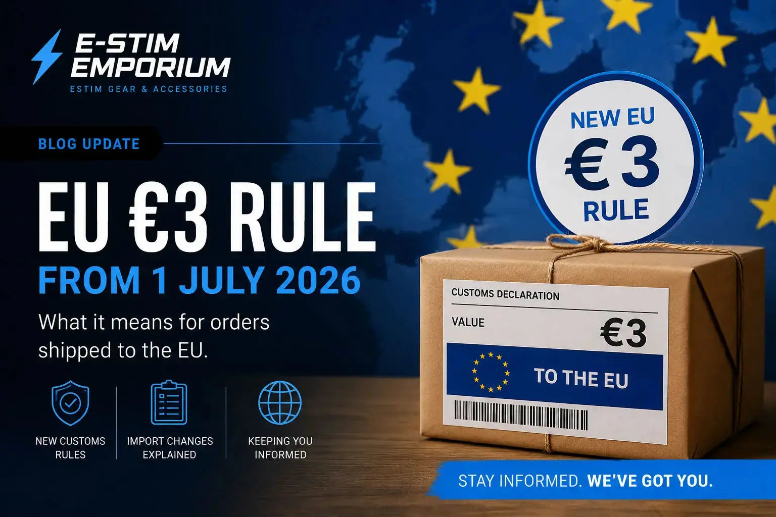 New EU  €3 customs duty rule