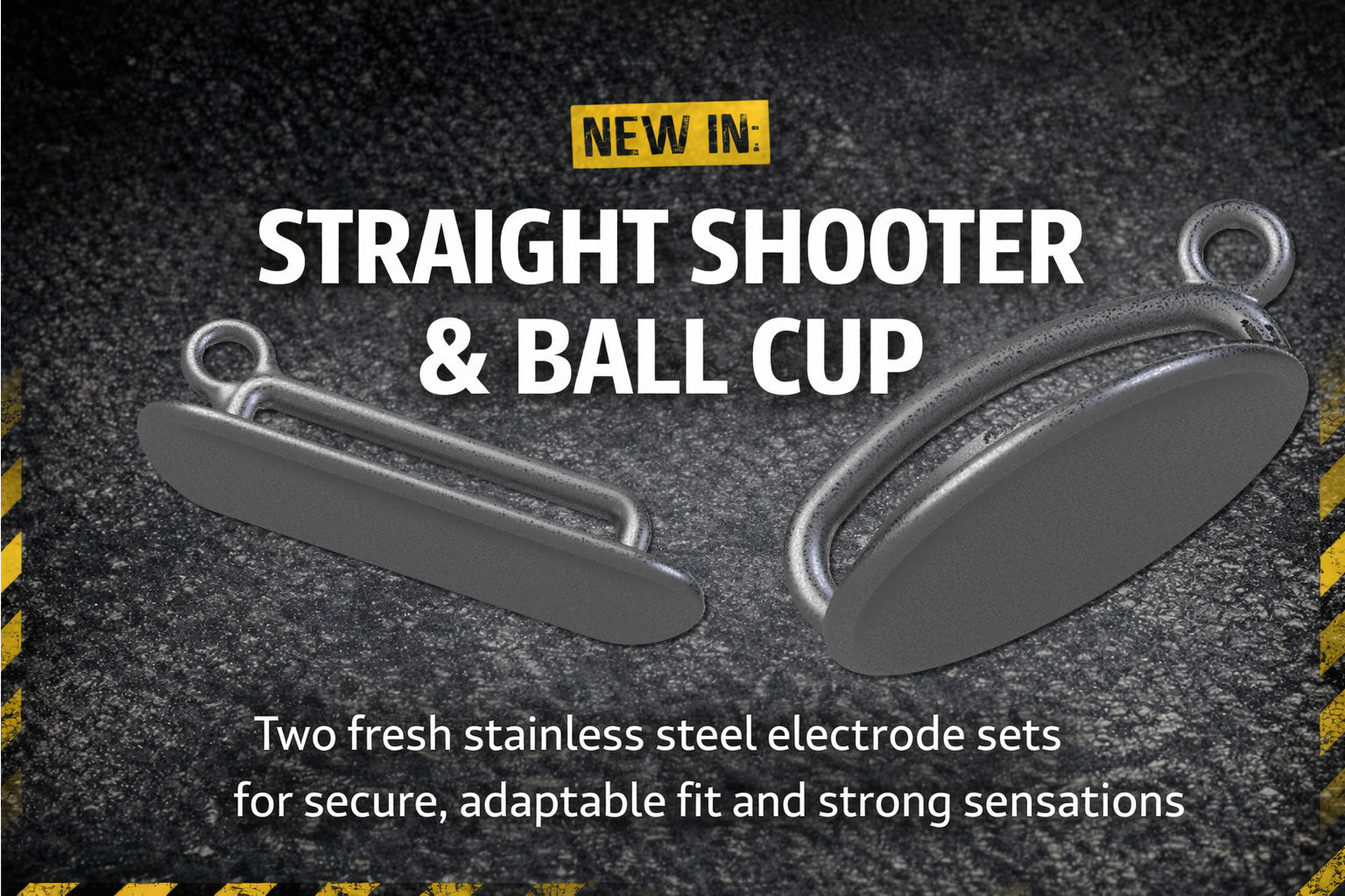 Image showing two new stainless steel electrodes, the Straight Shooter and Ball Cup