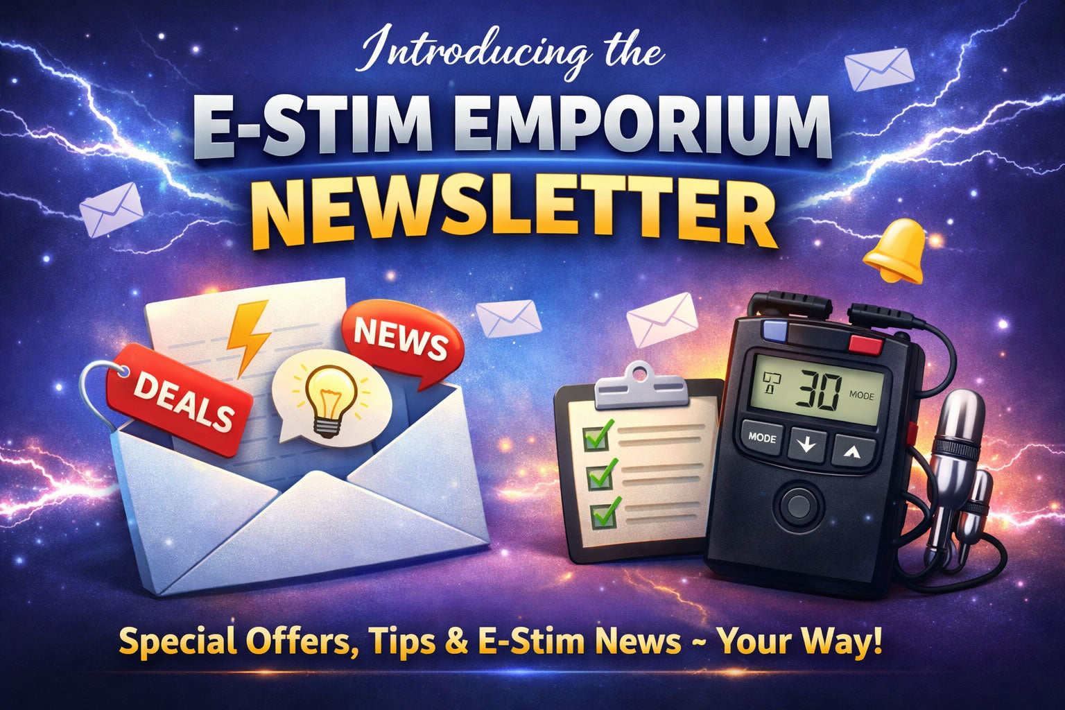 E-Stim Emporium Newsletter - Joannes E-Stim Emporium