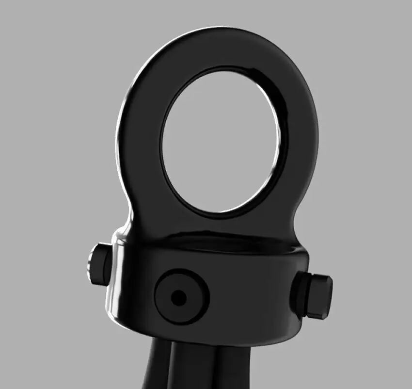 Heaven & Hell 6mm Conductive Rubber Loop & Support Plate – Estim Electrode (UK Made)