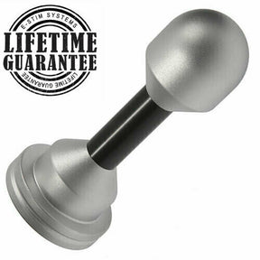 Image showing E-Stim Systems Moaner bi-polar insertable electrode, satin finish, flanged base