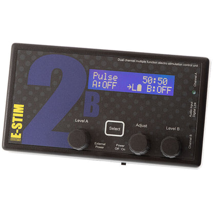 Image showing the E-Stim Systems 2B control box,Image showing the contents of the 2B kit,Image showing the 2B storage case