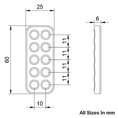 Image showing the "Holy" bipolar electrode dimensions