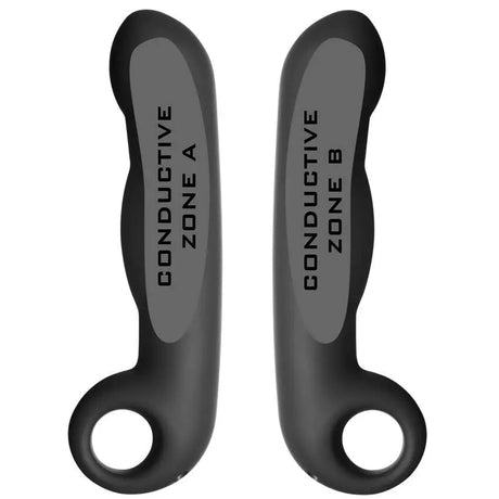 Image showing the conductive surfaces on the Ovid bipolar electrode form Electrastim