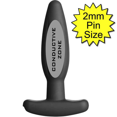 Image showing the small Silicone Noir Rocker Butt Plug electrodes