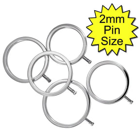 Image showing the Electrastim Electrarings cock ring set