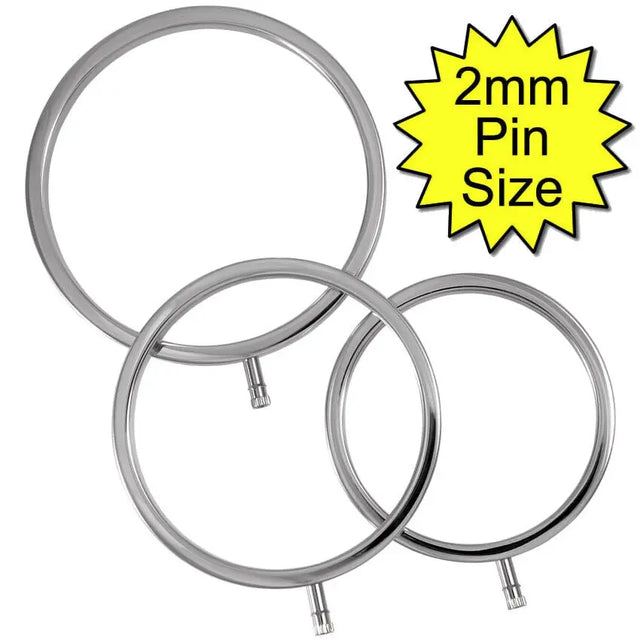 Image showing the Electrastim metal scrotal rings