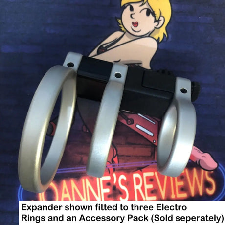 Image showing the 30-40mm expander and an extra ring fitted to an existing electro ring system