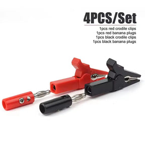 Alligator Clip Banana Plug Combo Pack E-Stim Emporium Cables & Adaptors