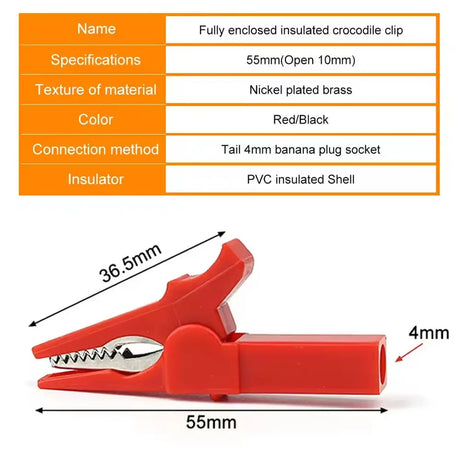 Alligator Clip Banana Plug Combo Pack E-Stim Emporium Cables & Adaptors