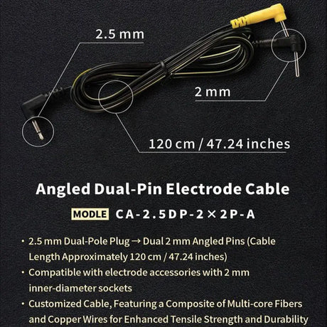 DG Lab Angled Pin Dual-Pin Electrode Cable DG Lab Cables & Adaptors