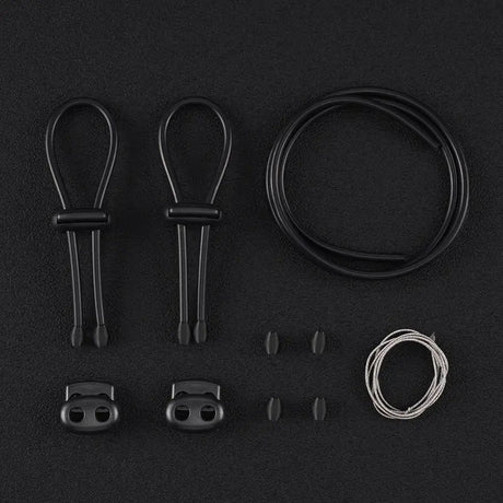 DG Labs pro conductive rubber kit showing spare conductive cord, ends and cord locks